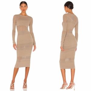 REVOLVE | Lovers + Friends Tianna Dress in Color: Mushroom. Size Small.